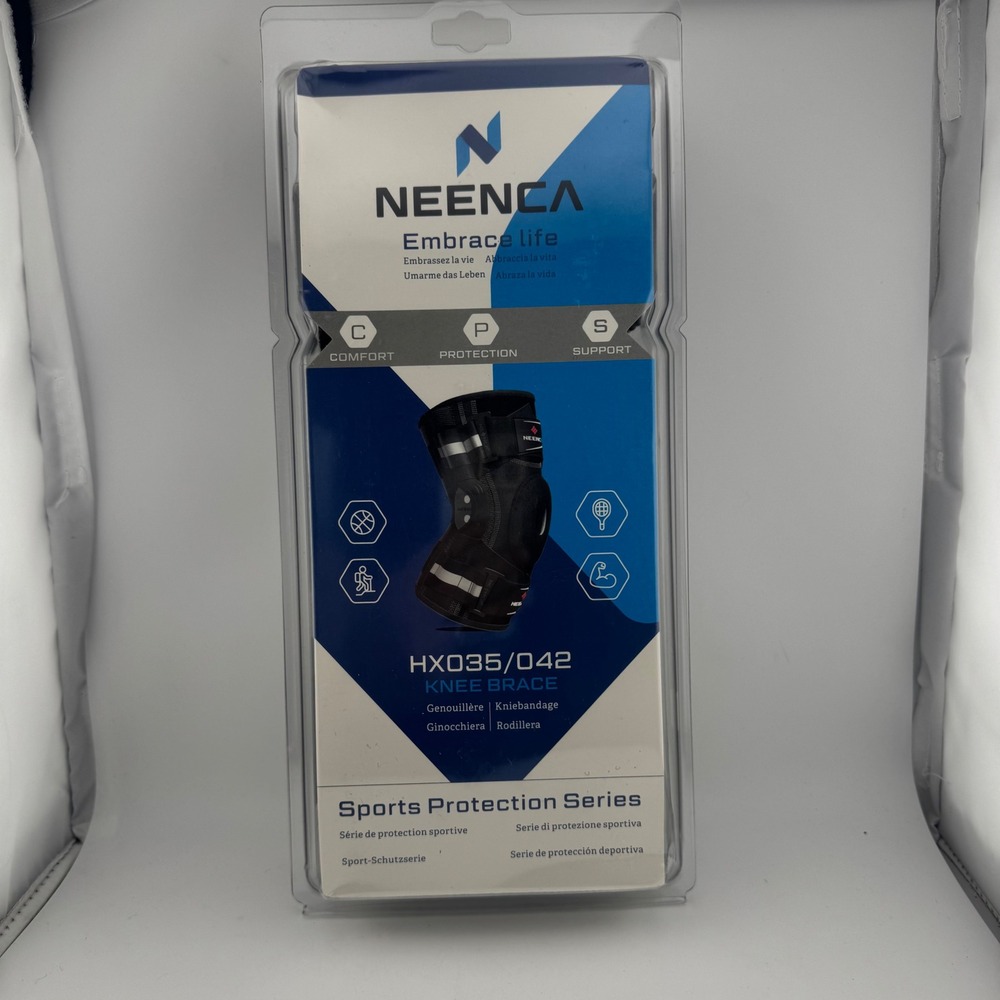 Neenca Medium Black HX035/042 Knee Brace Support Patella Gel HX035-M-US